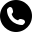 Phone symbol of an auricular inside a circle 1